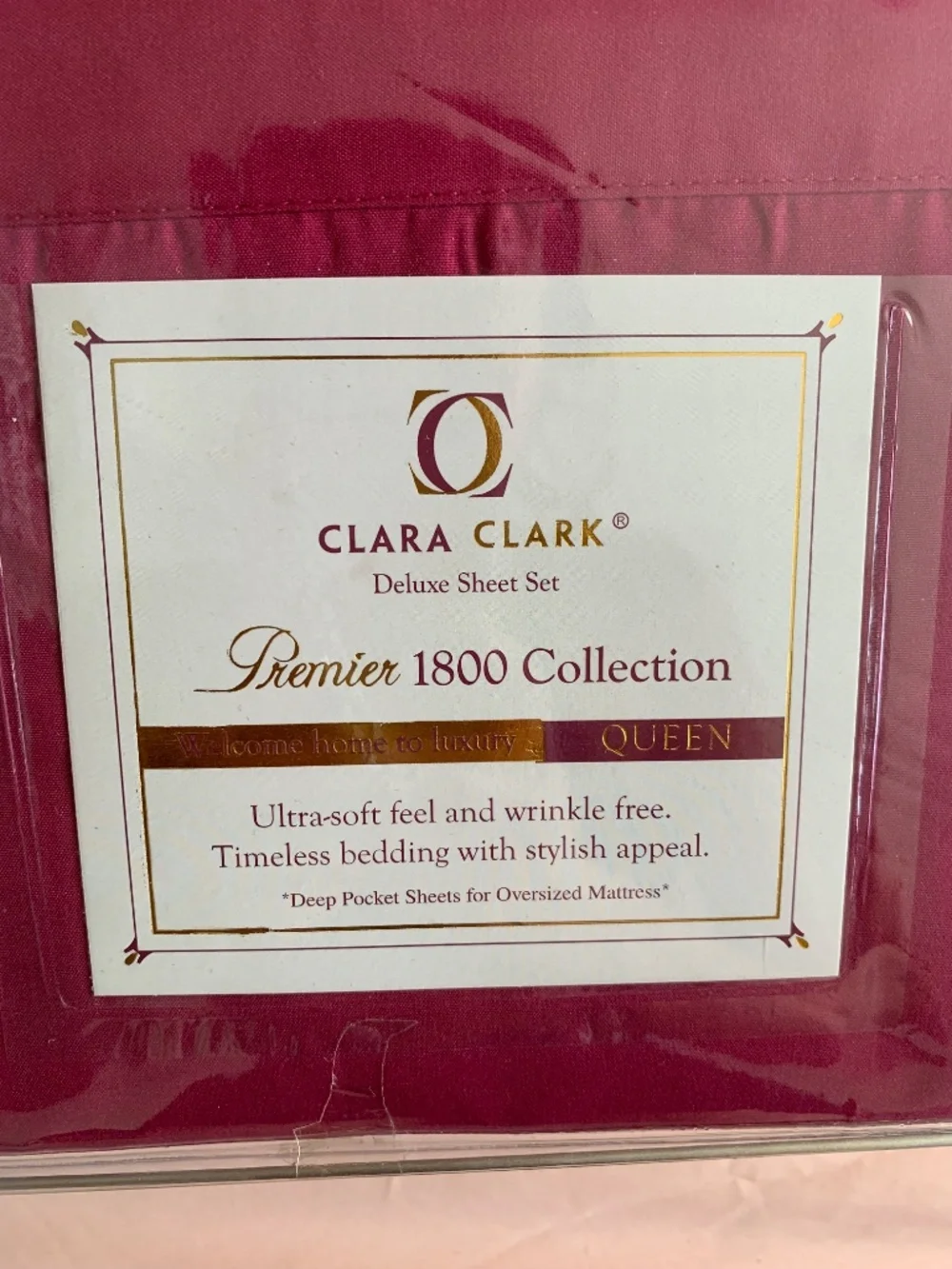 New! Clara Clark Deluxe Sheet Set Premier 1800 Collection - Queen